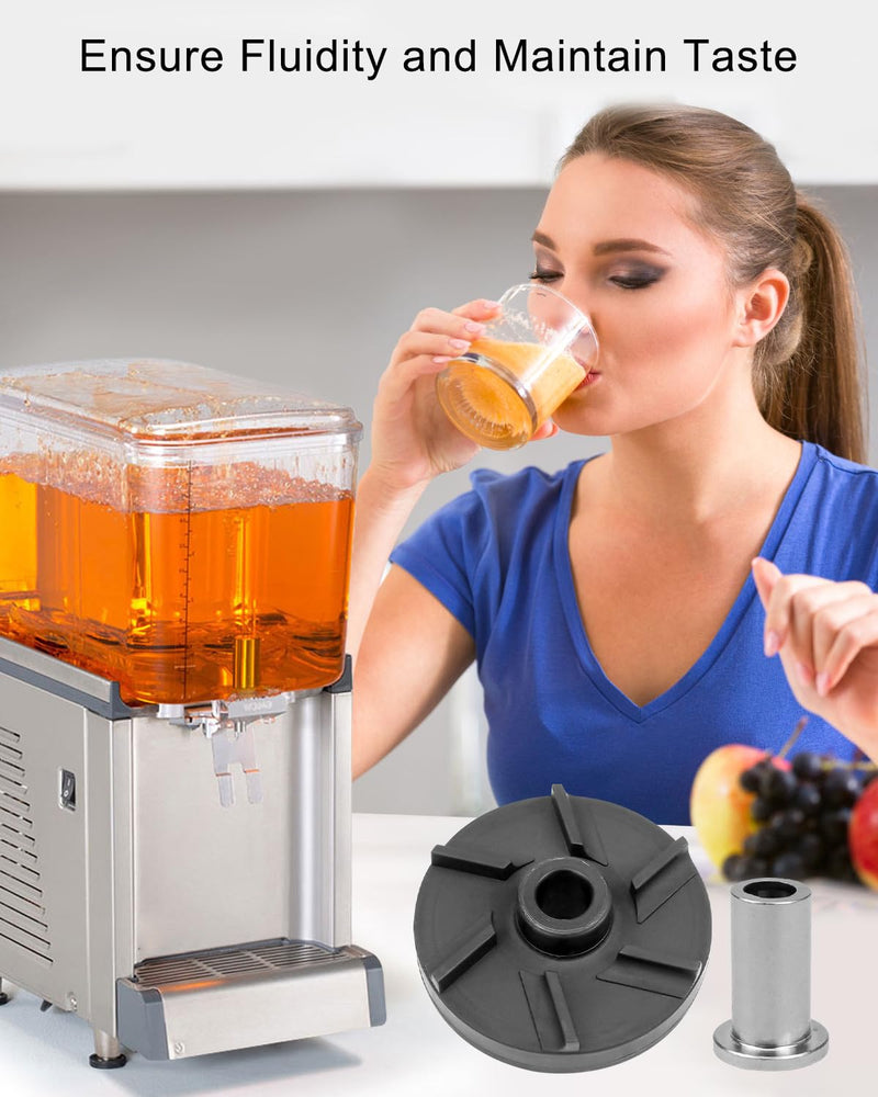 3587 Magnetic Impeller and 3220 Bearing Sleeve Mcx Standard Fit for Grindmaster Crathco D15 D155 D25 D255 D35 D355 HD WD Beverage Dispensers, Impeller for Stirring or Spraying Juice, 2PACK 2