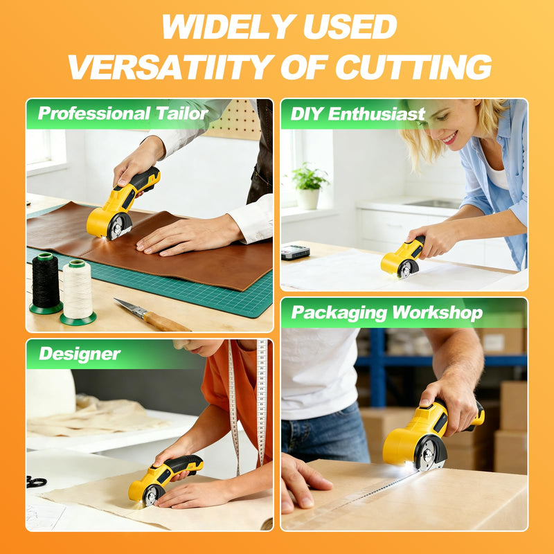 Cordless Electric Scissors, Cardboard Cutter 5V 2000mAh