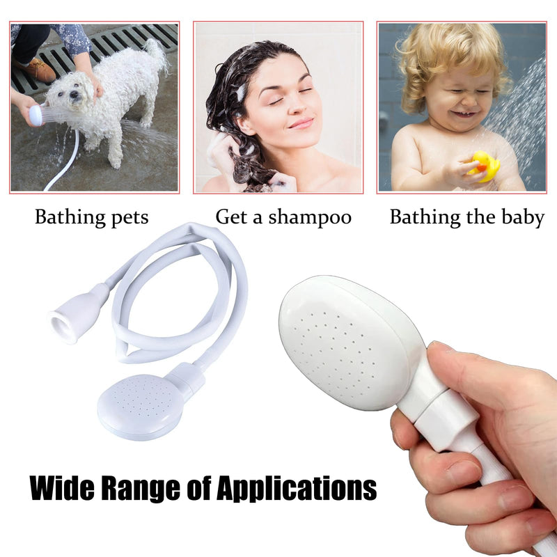 9.84FT Sink Spray Hose,Portable Sink Hose Faucet Sprayer, Shampoo Sprayer Handheld Hose Faucet Shower Head Spray Hose for Bathing Baby,Pets,Washing Hair,Rinsing Vegetables 9.84FT