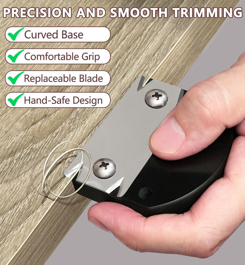 Edge Banding Trimmer & Cutter- 2025 Upgraded Edge Banding Trimmer for Woodworking,Edge Corner Planer with Hanging Strap,Durable Edge Banding Trimmer,for Wood|PVC|ABS|Veneer