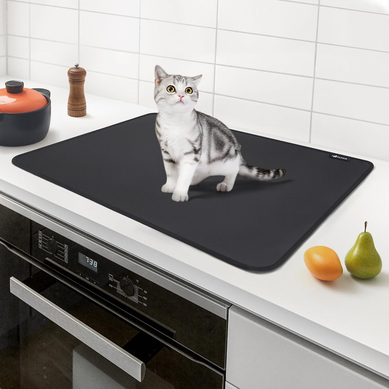 FLASLD StoveTop Cover, Heat Resistant Stove Top Covers for Electric Stove Protector, Fireproof & Waterproof Heat Resistant Grill Table Mat, Under Blackstone Griddle BBQ Mat (21×29.5 inch) 21 × 29.5in