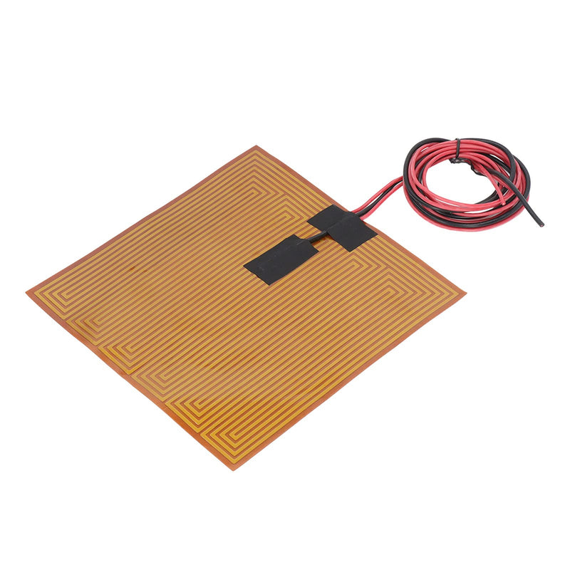 Flexible Polyimide Heater Plate , Adhesive 150℃ 7 . 9 X 7 . 9in PI Heating Film 100K Thermistor for 3D Printer(DC24V 150W)