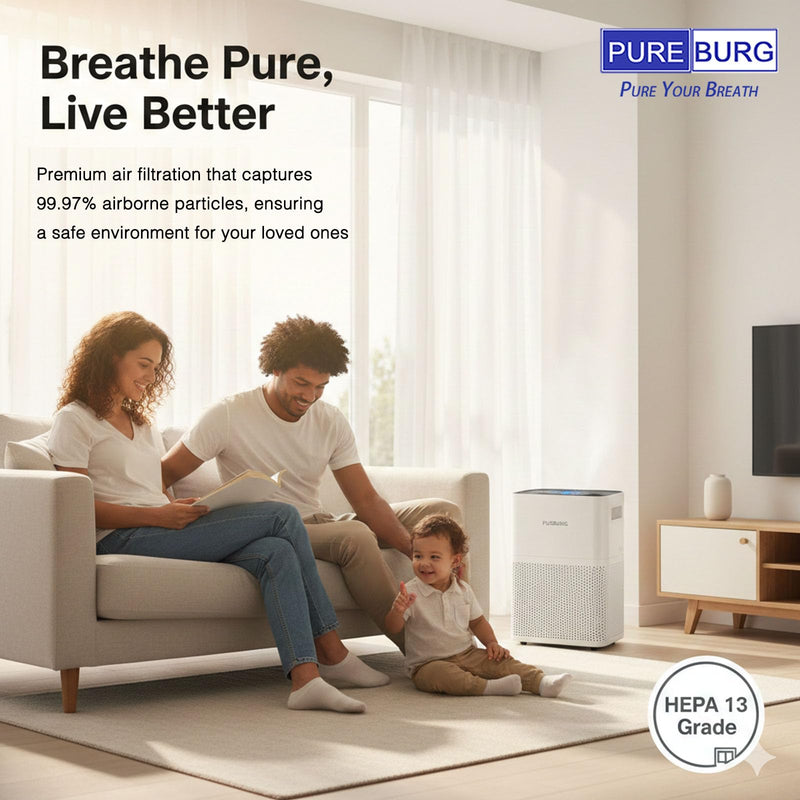 PUREBURG Filter Pack Compatible with Rabbitair BioGS BioGP Air Purifiers