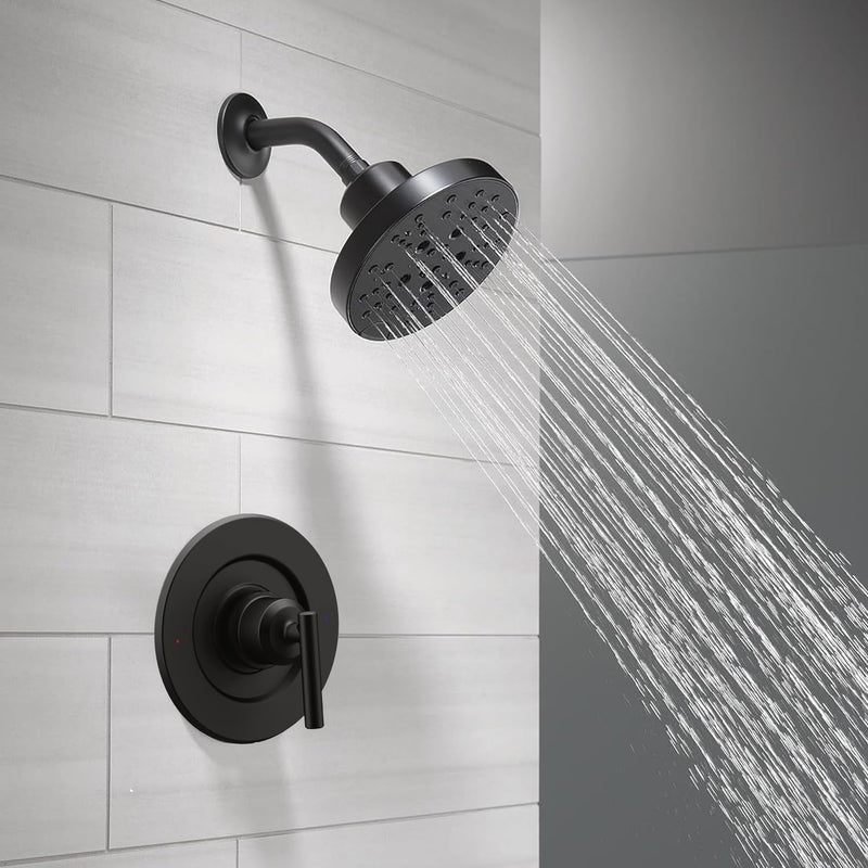 Replacement for Moen T2901BL Gibson Shower Valve Trim Kit,Compatible with Moen Gibson Posi-Temp 2510/2520/2570/2580/2590 Pressure balanced Valves,Posi-Temp Valve Required,Black