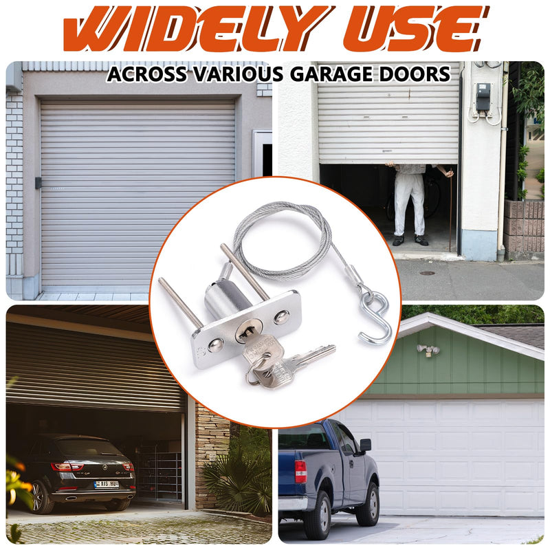 SIHAI 5 Packs Garage Door Emergency Key Release, Garage Door Emergency Release Lock Compatible with Garage Door Openers and Doors (5 Packs) 5 Pieces