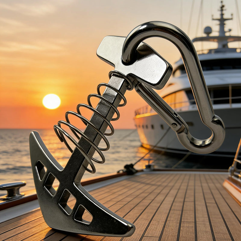 Boat Dock Cleats 316 Stainless Steel Portable Marine Quick Docking Cleat,1,000 lb Capacity Portable Temporary Dock Tie Downs