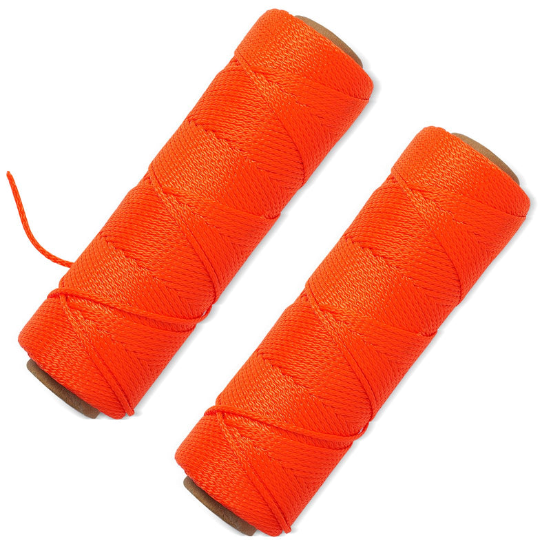 Mason Line Nylon String Line, 250Ft #18 Braided Twine String for Gardening, Garden Tomato String Twine, Premium Construction String Line Level for Masonry Tools, Outdoor Kite String