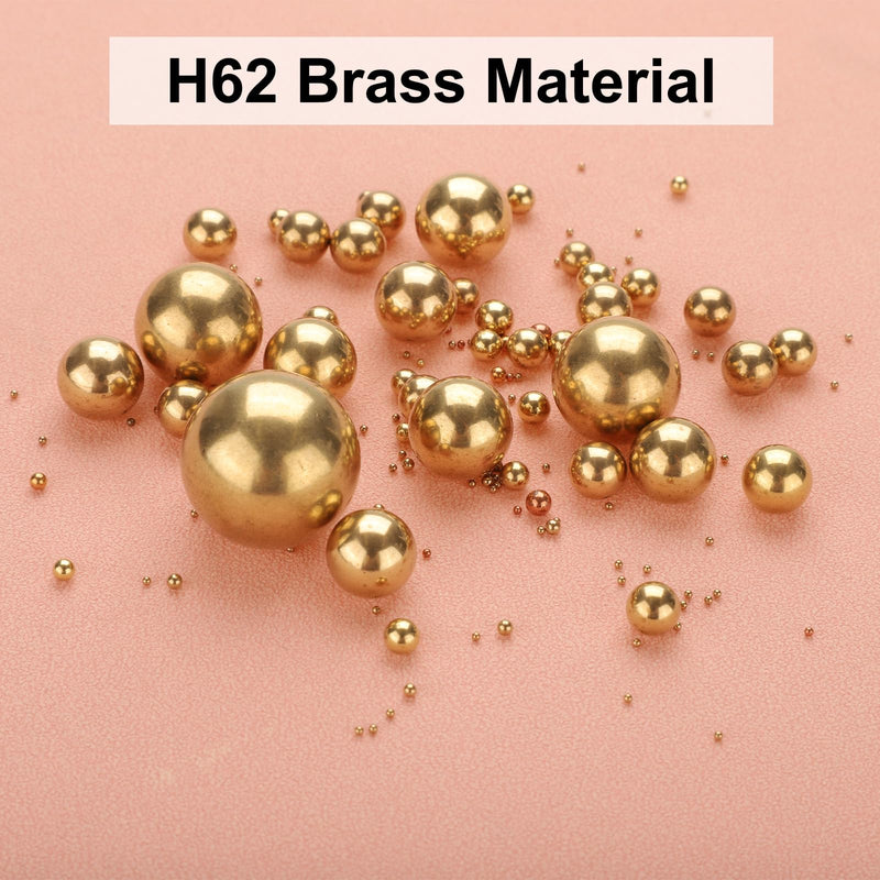 uxcell 400 Pcs Precision Solid Brass Bearing Balls 3mm Industrial Brass Ball Spheres for Machinery, Automotive, and DIY (H62 Brass)