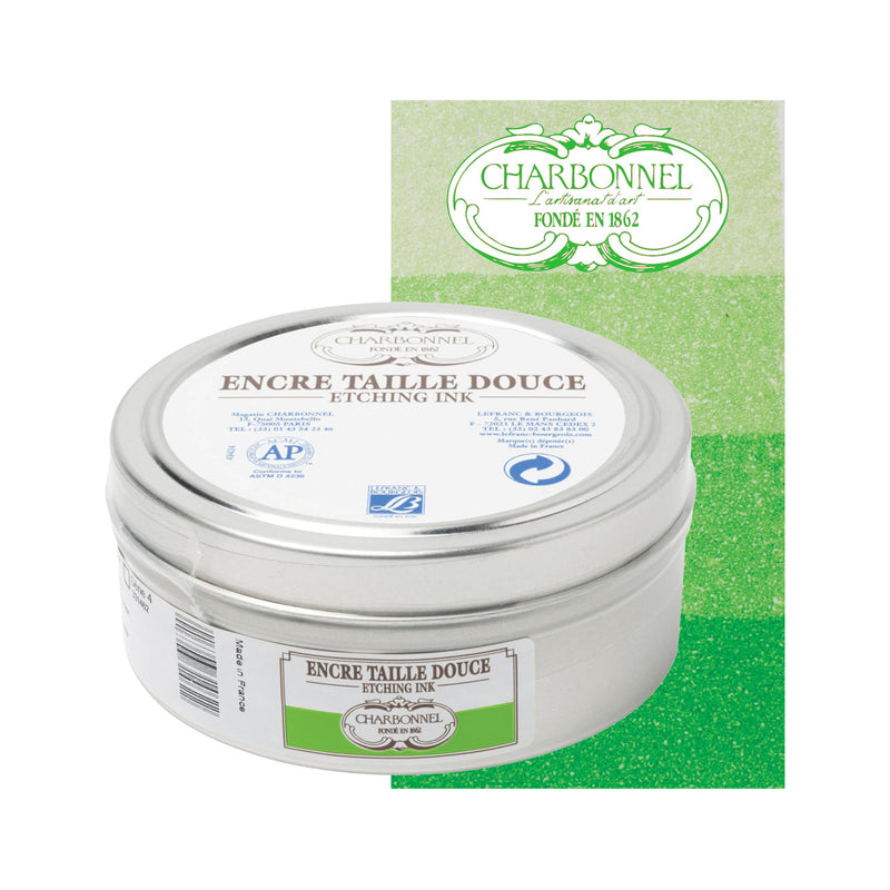 Charbonnel Etching Ink, 200ml Can, S4, Spring Green