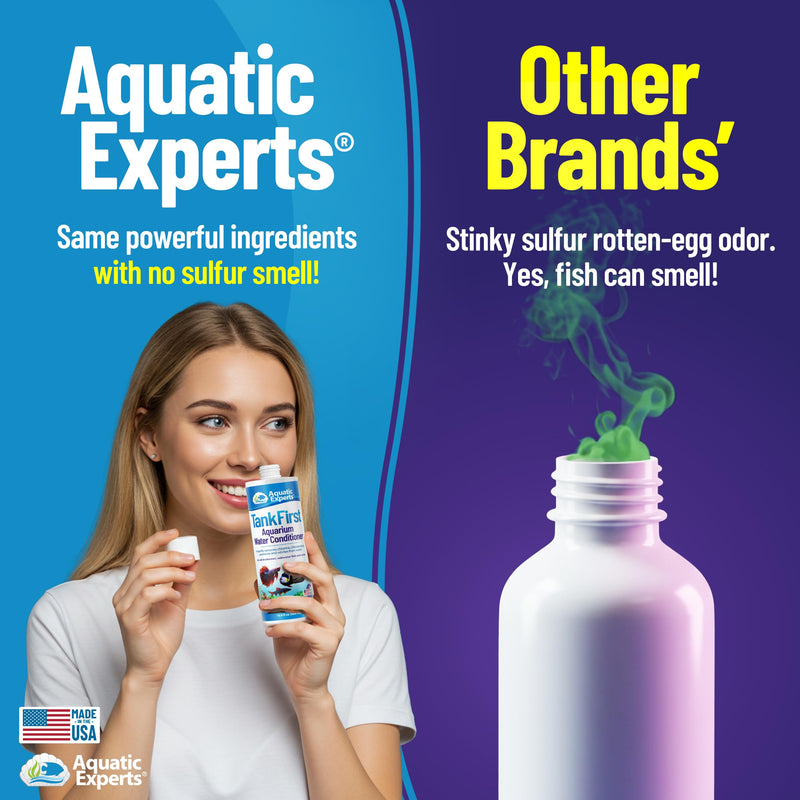 TankFirst Complete Aquarium Water Conditioner - Fish Water Conditioner, Instantly Removes Chlorine, Chloramines, and detoxifies Ammonia from Fish Tank (TankFirst Regular, 500 ml) TankFirst Regular 500 ml (16.9 oz)