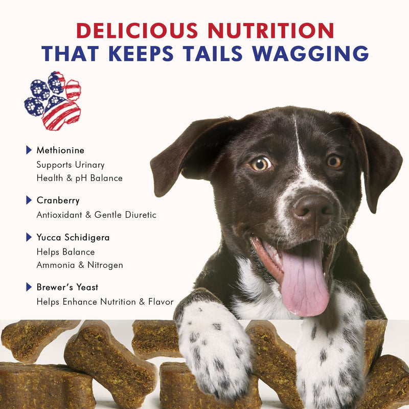 Advanced Lawn Support Supplement for Dogs, with Cranberry, Amino Acids, and Brewer’s Yeast, Easily Digestible, Chicken Liver Flavor, Perfect for Your Pampered Pet (70 Dog Chews) - PawsPlanet Australia
