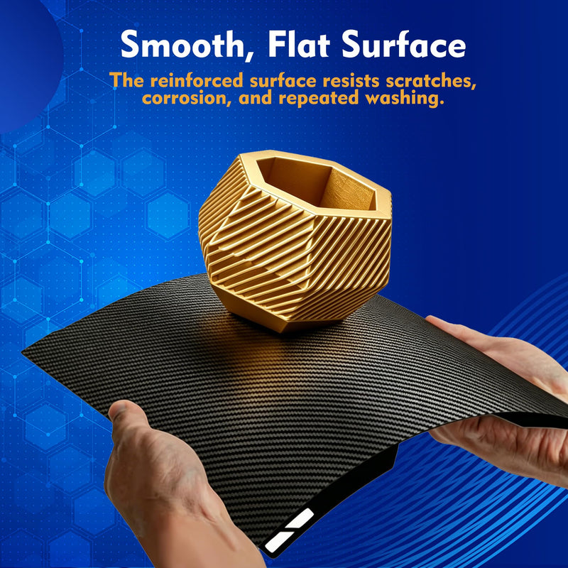 3D H2C Build Plate for Bambu Lab, Double Sided High-Temperature Smooth Surface Plate, Holographic Bed Plate Spring Steel Sheet for or Bambu Lab H2C 3D Printer 335x346.5mm (PEO+PET) PEO+PET