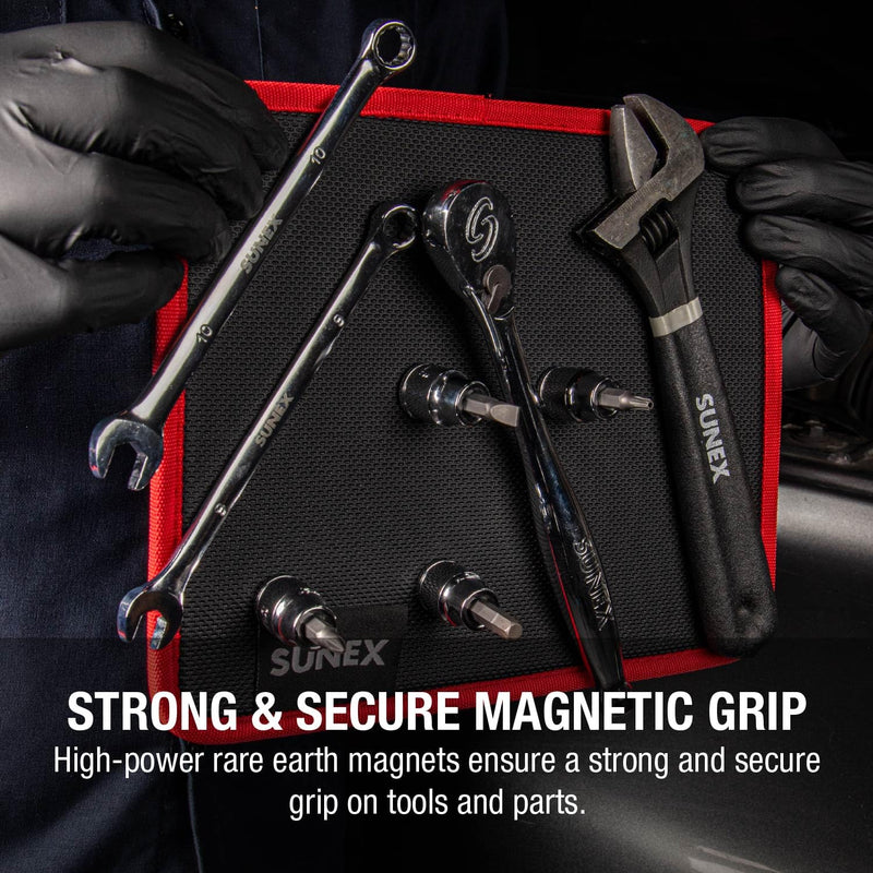 Sunex SXMAGMAT Flexible Magnetic Mat/Organizer, 8"x10", 40LB Rated Capacity 8" x 10"