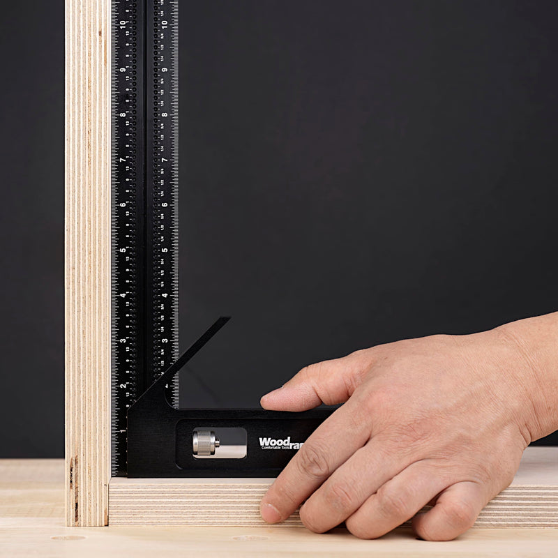 200mm Combination Square – Metric CNC Marking and Layout Tool for Woodworkers, Joinery, Cabinet Setup, and Framing – Precision Aluminum Measuring Ruler 200mm