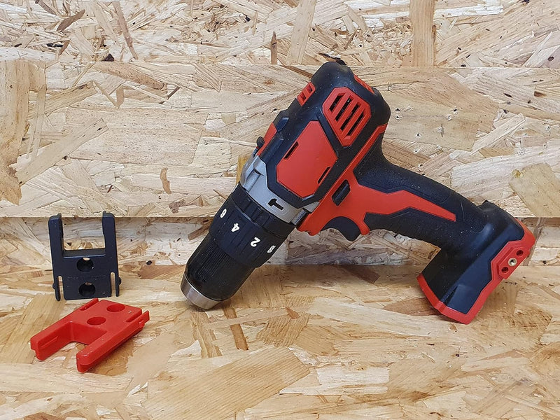 StealthMounts Tool Holder Compatible with Milwaukee M18 (8 Pack) - Red | StealthMounts Locking Tool Mounts | Made in the UK
