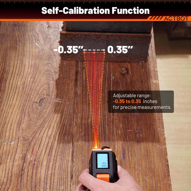 2-in-1 Laser Tape Measure 197Ft Rechargeable Digital Tape Measure & 16Ft Tape Measure Support Ft/Ft+in/in/M Pythagorean, Area, Volume Laser Measure for Construction DIY Woodworker