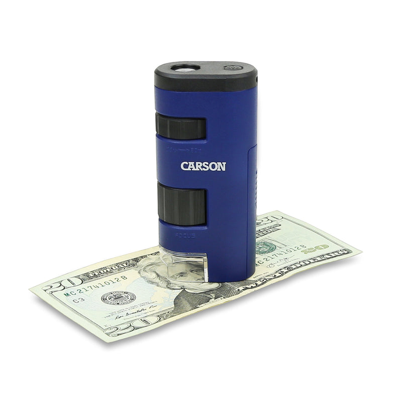 Carson Pocket Micro 20x-60x LED Pocket Microscope Handheld STEM Toy (MM-450) Pocket Micro (MM-450)