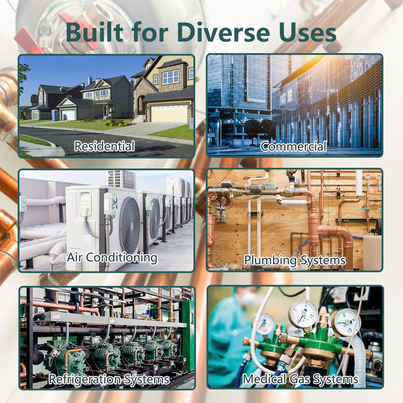 15-Pack Niikappu Copper Tee Fitting 3/4" C(COPPER011-15) 15 3/4" X 3/4" X 3/4"
