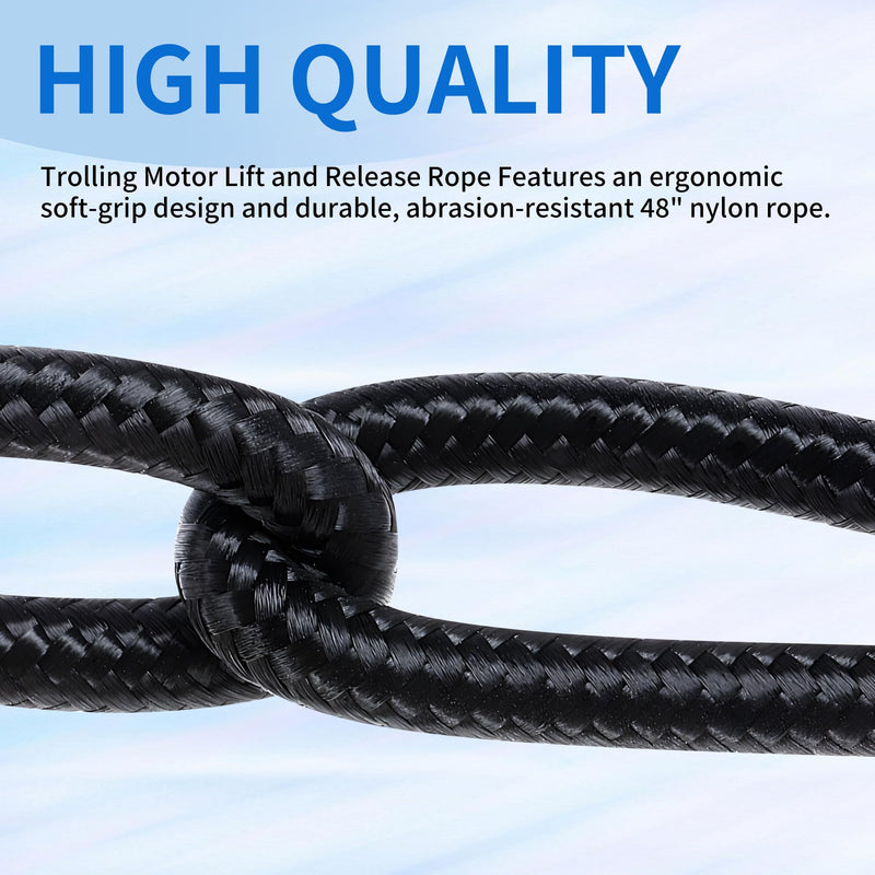 2Pcs MKA-45 Trolling Motor Rope & Handle, Lift and Release Rope for Maxxum and Edge Bow-Mount Trolling Motors -Compatible with Minn Kota Trolling Motor Parts,Sports & Outdoors