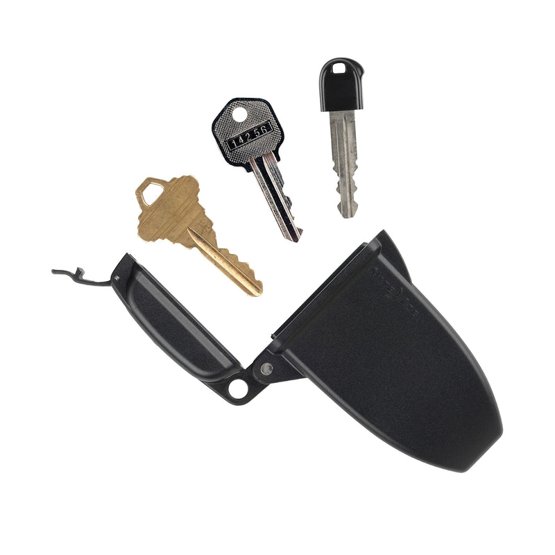 Nite Ize Hideout Magnetic Key Box - Waterproof Key Hider - Magnetic Key Holder & Box - Waterproof Key Storage for Spare Keys - Black, Large Large (Pack of 1)