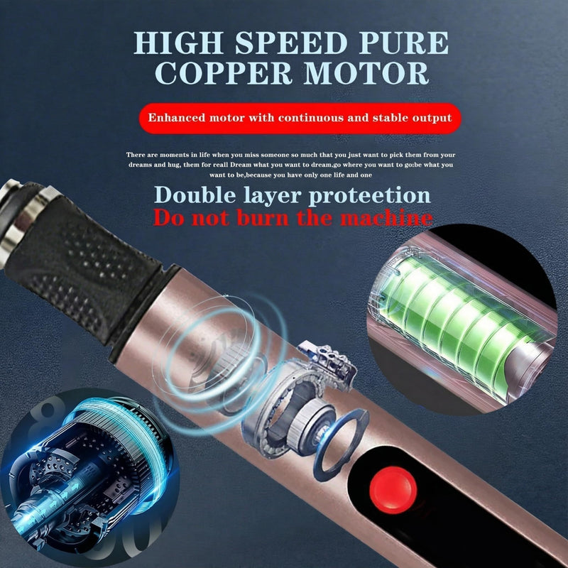 Engraving Pen, Cordless Electric Engraving 3-Speed Engraver (8000-25000 RPM) for Beginner Friendly Artists & DIYers Rechargeable +Tool with 35 Accessories for Metal/Glass/Wood Engraving Pink