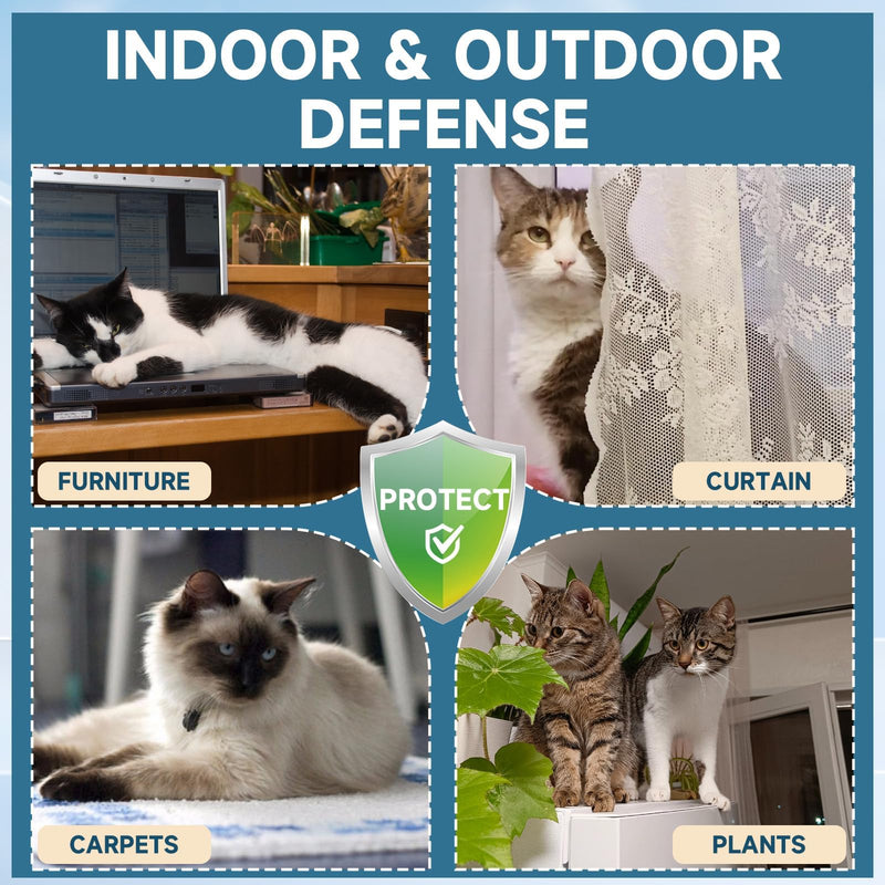 VICSOM Cat Constipation Relief for Cats & Cat Deterrent Spray Bundle, Natural Liquid Constipation Drops for Cats, Natural Cat Repellent Spray, Chicken Flavor 60 Ml + 6.76 FL Oz