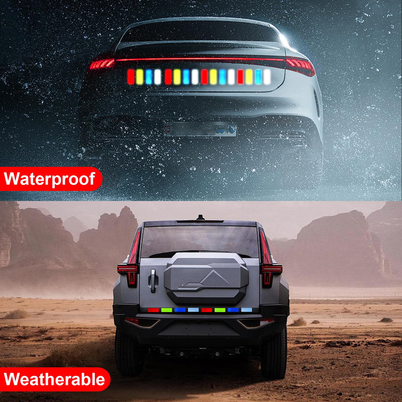 40 PCS Reflective Stickers, High Visibility Reflective Tape, Waterproof Safety Reflective Tape for Car Trailer Truck Bike Motorcycle, 1.18 x 3.15 Inch
