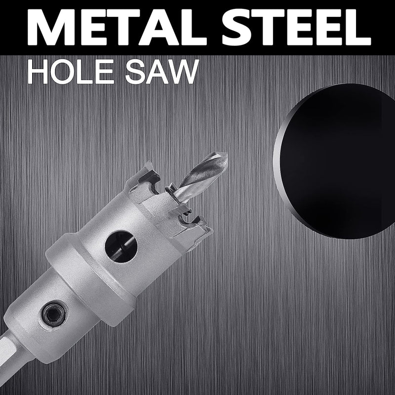 12mm (5/11 inch) Metal Steel Hole Saw with 2 Drill Bits, Hole Cutter for Thick Metal,Stainless Steel,Iron and Wood (12mm (5/11 inch)) 12mm ( 5/11 inch )