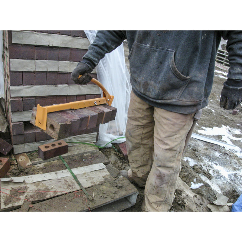 MARSHALLTOWN QLT By Brick Tongs, Metal Handle Paver Claw for Lifting, Masonry, 88