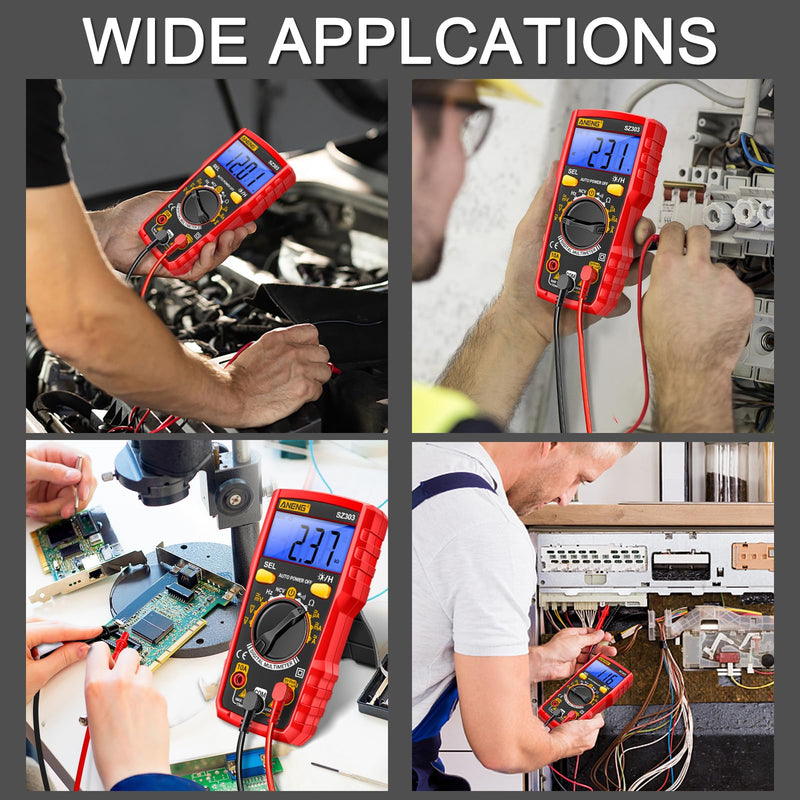 Electrical Test Kit with Digital Multimeter,Non Contact Voltage Tester,Outlet Tester,Auto-Ranging AC/DC Voltage,Current,Continuity,Resistance, Frequency,Breakpoint Finder,DIY Household Tools MT01 Tester Tools