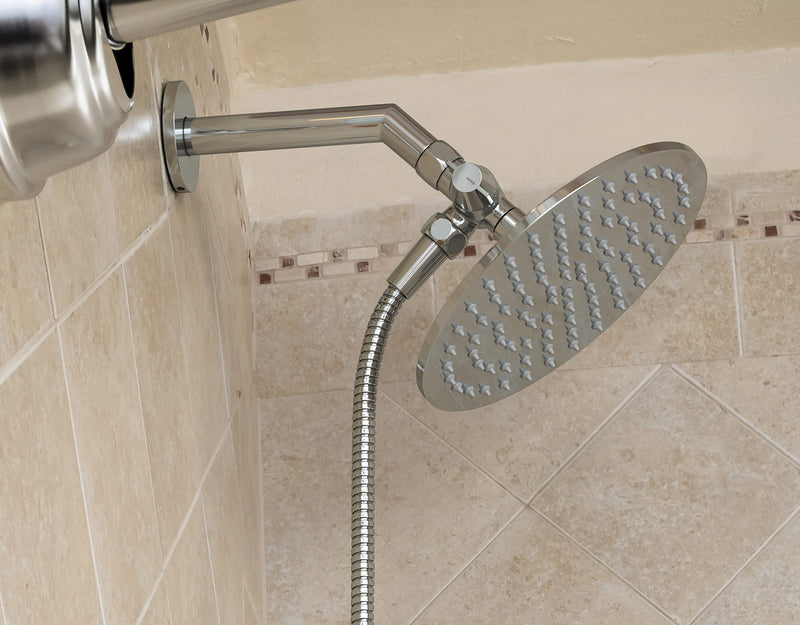 HammerHead Showers® ALL METAL 3 Way Shower Diverter Valve - Shower Arm Diverter Connects Fixed and Hand Held to Shower Arm - Shower Diverter for Dual Shower Head - Shower Splitter 2 Way - Chrome