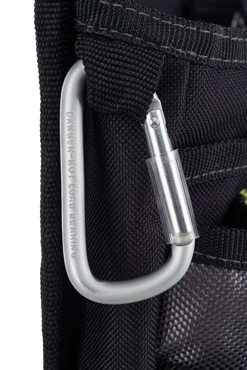 AWP Organizer Tool Pouch | 7 Pockets & Loops for Tool Organization | Heavy-Duty Metal Belt Clip Attachment HOLSTER