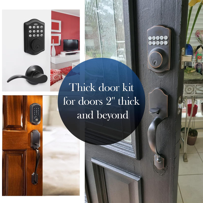02007 Thick Door Kit for Schlage BE365 BE469 Door Lock Replacement, Deadbolt Installation Parts