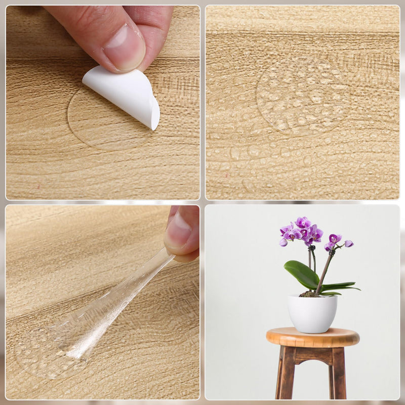 Double Sided Sticky Dot Stickers Removable Round Clear Tack No Trace Sticky Waterproof Small Stickers 204Pcs