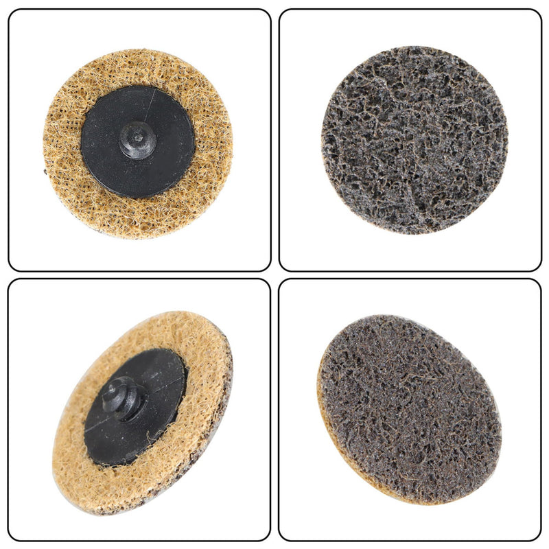 50 Pcs 2Inch Brown Quick Change Surface Prep Conditioning Discs, for Metal Surface Treatment, Cleaning, Polishing, and Deburring fashion Aluminum Oxide