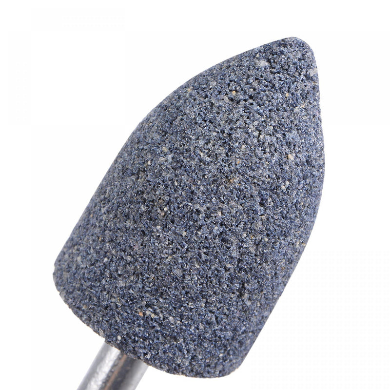 uxcell 15 Pcs Abrasive Mounted Stone 1/4" Shank 1" Dia Conical Corundum Grinding and Polishing Head for Engraving Rotary Tool 25mm