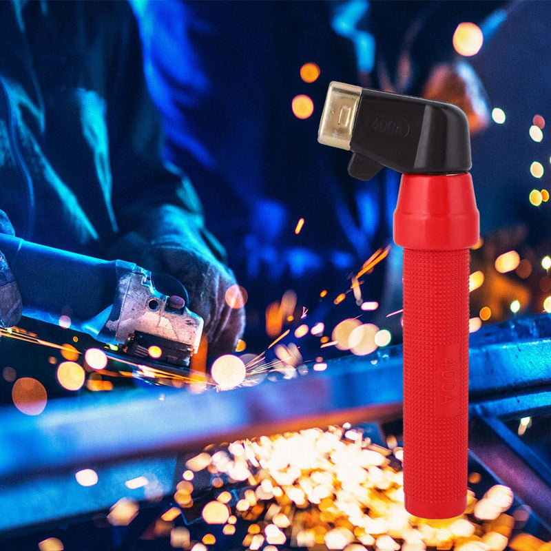Welding Electrode Holder, 400A American Style Welding Stinger, Welding Electrode Rod Full Copper Heavy Duty Electrode Clamp Accessories for Welding Machine