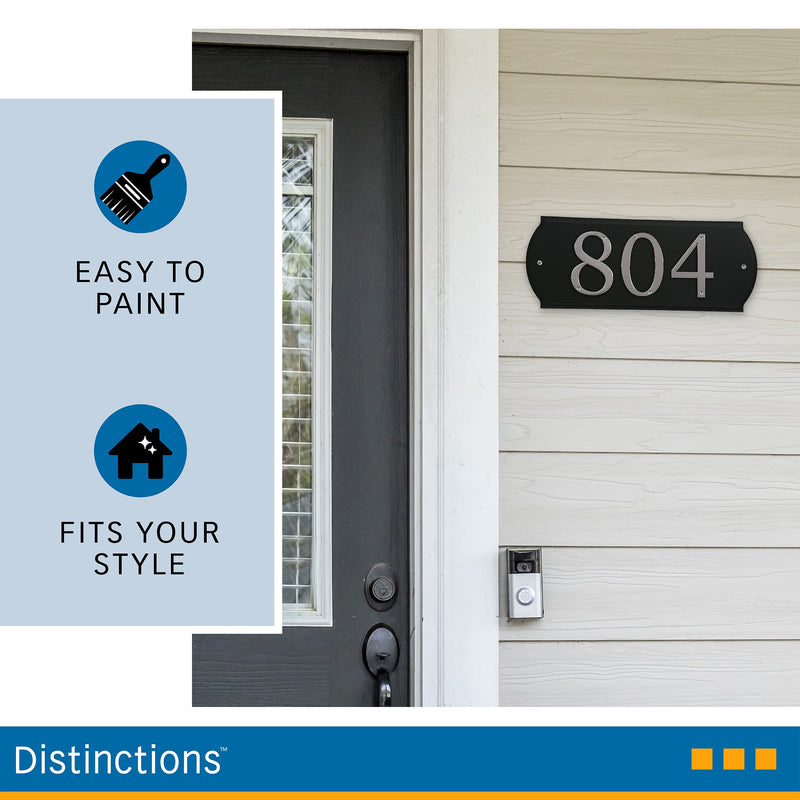 Hillman 848711 Paintable Address Plaque, White 6" x 16"