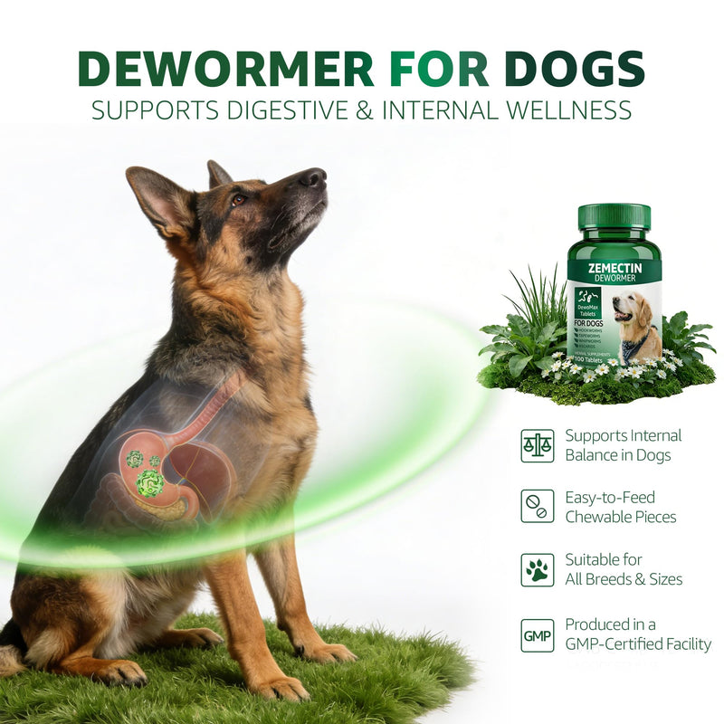Zenectin Dewormer for Dogs, Digestive Cleanser, Broad Spectrum for All Wormer, Hookworms, Lung Worms, Pin Worms, Round Worms