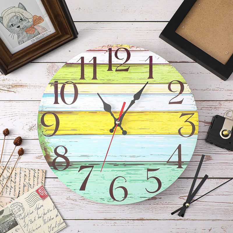 Clock Movement Mechanism with 5 Different Pairs of Hands, High Torque Long Shaft Clock Movement Quartz Repair Parts Replacement with Hook and Paster, 32 Mm/ 1.26 Inches (4 Pieces) 4