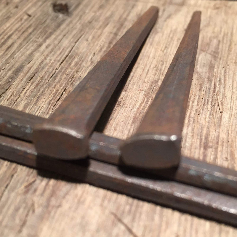 3" - 10d CUT FLOORING NAILS - Antique Historic Reproduction Nails - lbs (1) 1