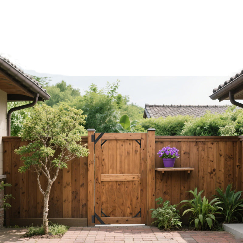 JUGREAT Fence Gate Kit Gate Hardware, Anti Sag Gate Kit Heavy Duty No Sag, Gate Corner Brace Bracket for Wooden Fence Gate-1Pack
