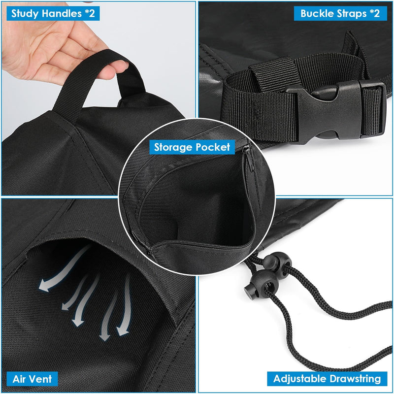 Evaporative Cooler Cover for Hessaire MC37V/MC37M/3100 CFM Cooler 25" x 18" x 37"
