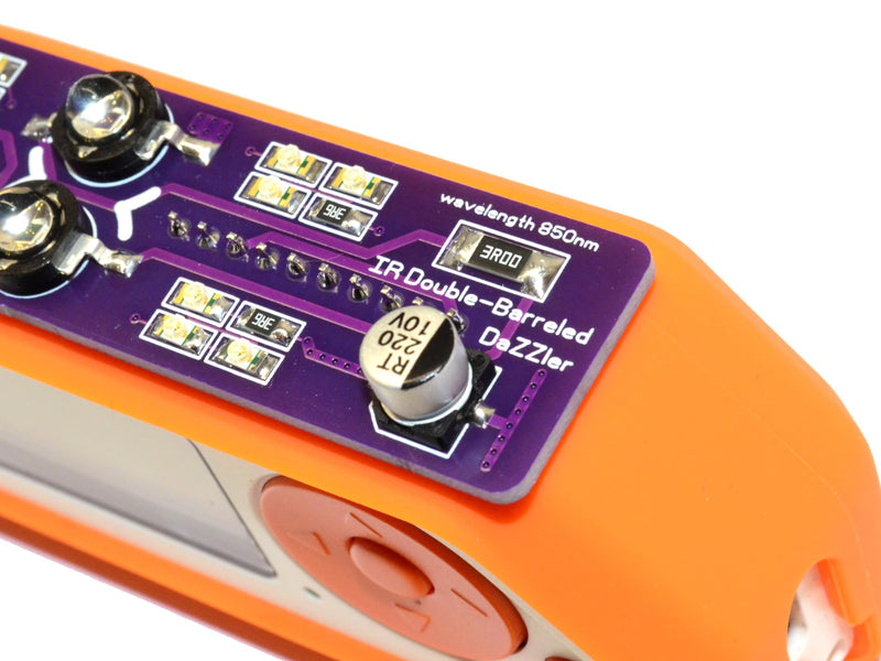 Double Barreled IR LED Blaster Dazzler 850nm Competible with Flipper Zero, Purple - NewNest Australia