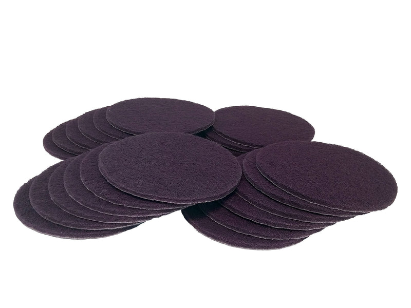 Starcke Scouring Pads, 5 inch 25 Pack Sanding Pads, Maroon Automotive Sandpaper for Automotive Paint & Paint Supplies, Very Fine Auto Body Supplies, Fabric Surface Conditioning Scuff Pad