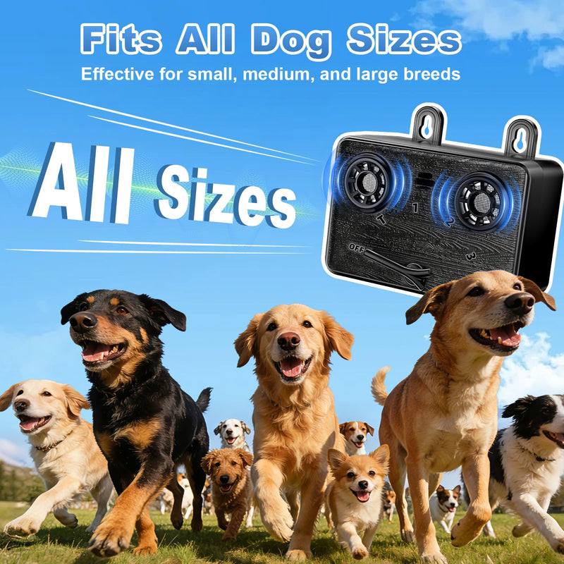 Anti Barking Device for Dogs,Bark Deterrent Device with 3 Frequency Modes & Flashlight, Dog Barking Deterrent Devices for Stopping Barking, Jumping & Bad Behavior, Indoor Outdoor Use Black