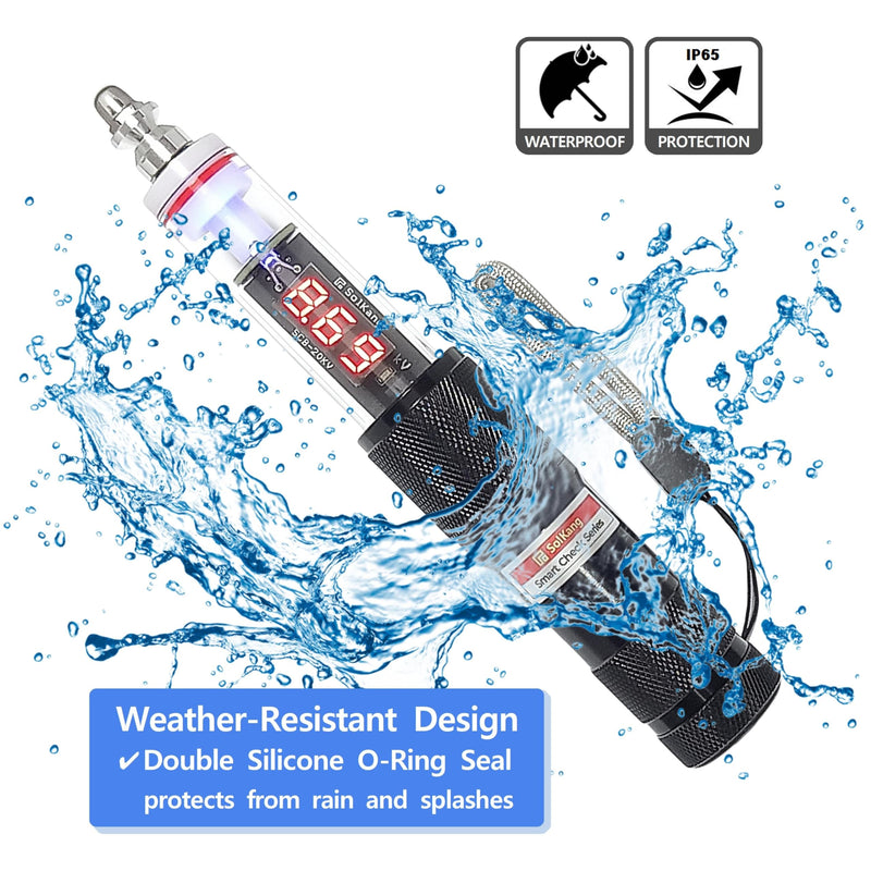 Electric Fence Tester, 150–20,000V, Made in Korea, Digital Voltmeter for Livestock & Farm, Waterproof, SmartCheck Series SCB-20KV