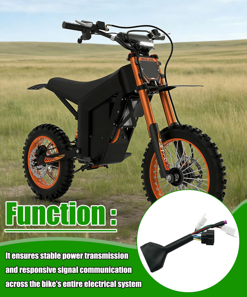 Ebike Controller Main Line Fits for Tuttio Soleil01 Ebike Controller Wire Harness Assembly(Be Compatible with M Button Display)