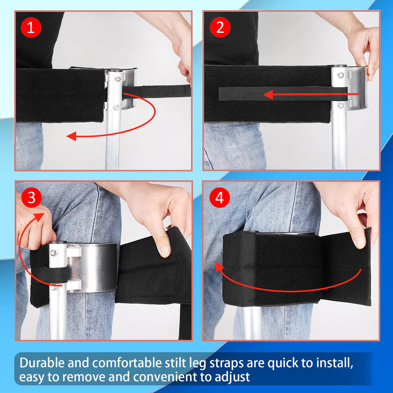 Drywall Stilt Straps,Comfortable Stability Suitable for All Day Wear, Heavy Duty Stilts Special Straps More Durable Work with Various Stilt Brands for Stilt,1 Pair