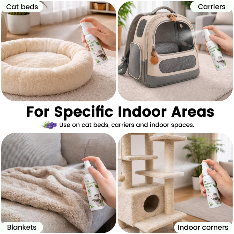 Cat Calming Pheromone Solutions – Diffuser Kit & Spray Options (Calming Spray – 1 Bottle)